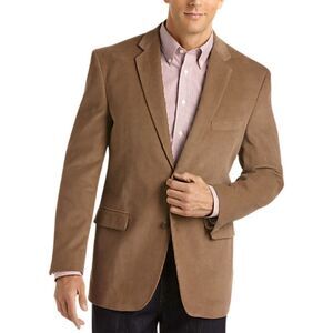 NWOT Joseph & Feiss Mens Taupe Tan Corduroy Sports Coat